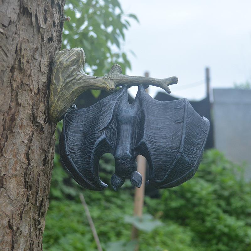 Nachtdämon Fledermaus Anhänger Vampir Fledermaus Skulptur Halloween Wohnzimmer Heim Gartendekoration Cartoonhafte Fledermausform Hängeornament