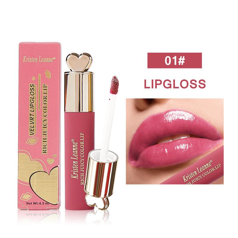 KRISTEN LEANNE Remove Color Water Light Зеркальная глазурь для губ Фиксирующий цвет Гидравлический длинный блеск для губ 01