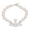 Neysa Pearl Choker Unisex Necklace Silver 6301011002P226P226