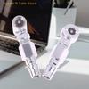 Silver Quick Connect Inflatable Nozzle, 1 Piece Double Headed Motorcycle Tire Inflator Adapter