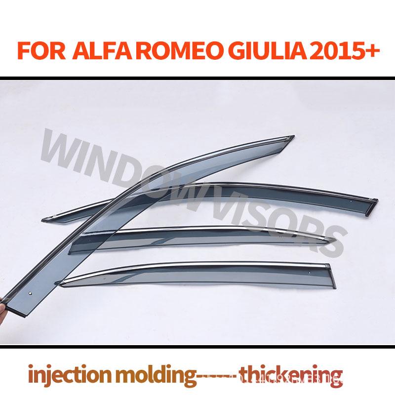 Alfa Romeo Stelvio Window Visor and Wind Deflectors