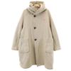 Danton Made In Japan Wool Mossa Hood Coat 38 Beige Women Used