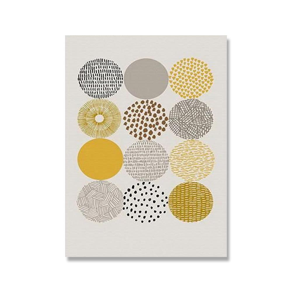 Abstract Colorful Leaves Canvas Painting Retro Green Plant Poster Print Fashion Decor Square Wall Art Picture For Living Room HD