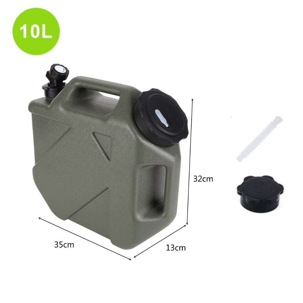 10/12L Water Bucket Portable Outdoor Camping Water Bag Container Large Capacity Car Water Tank with Faucet for Hiking Picnic