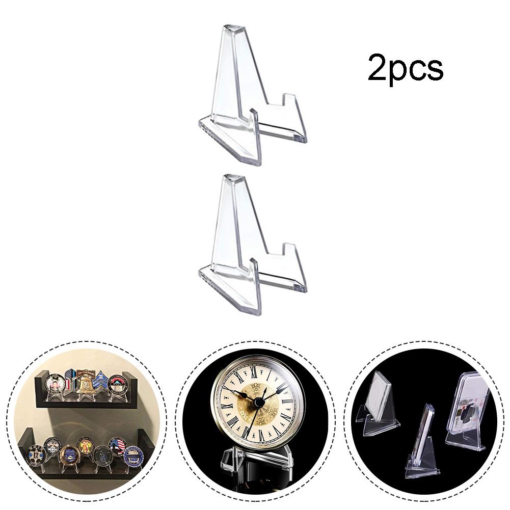 2pcs Display Stand Acrylic Material L:6.8x5.2CM M:5.7CM