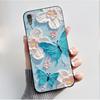 Hülle Für Sony Xperia XA1 Rückseite G3121 G3112 G3125 G3116 G3123 Luxus Mode Schmetterling Blume Schwarzes Silikon Weiche Handyhülle