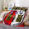 BRA  FlAannel Blanket, High Quality Comfortable for All Seasons, Home Decor, Warmth and Comfort