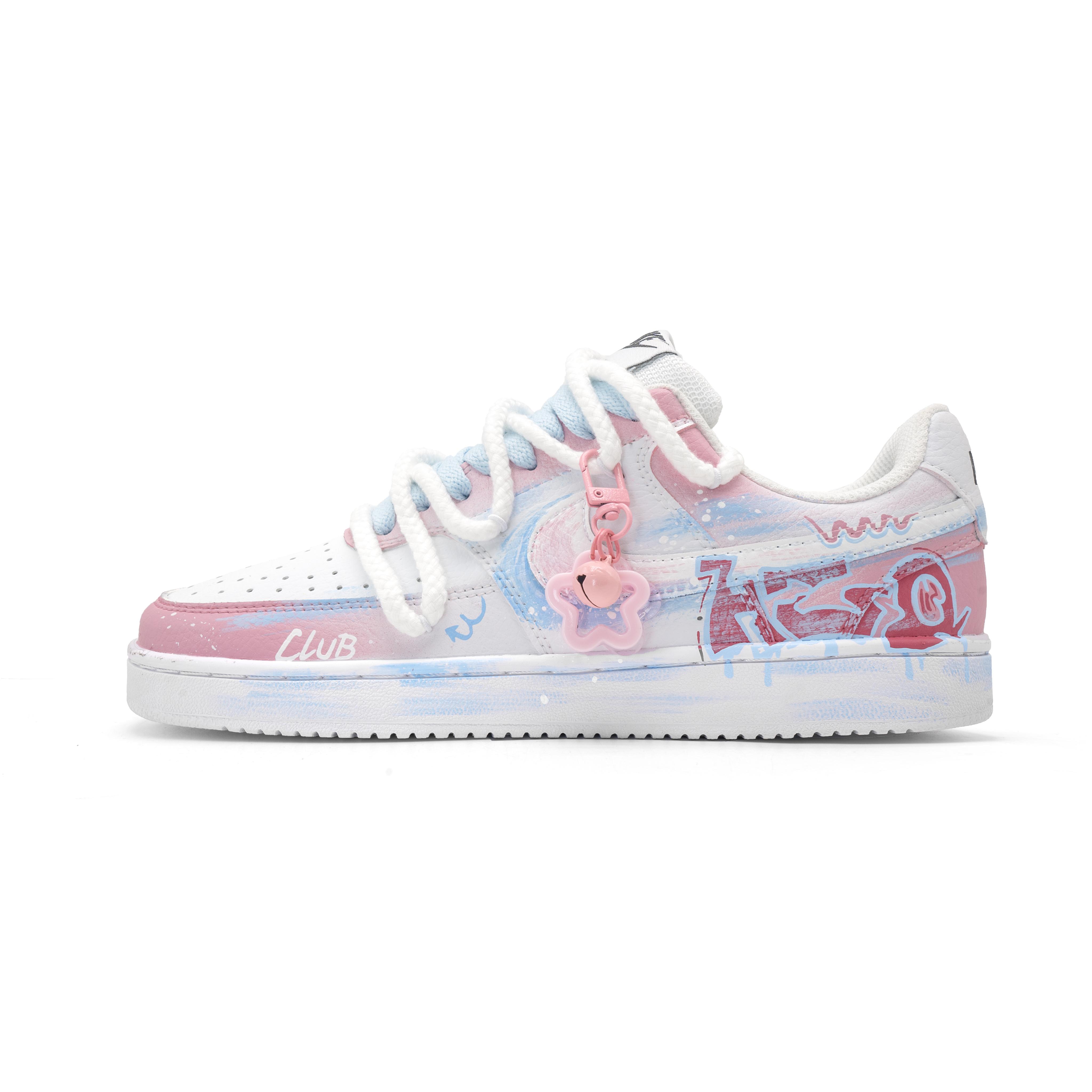 

Nike Court Vision 1 Multicolor City Cow Leather Abrasion Resistant Slip Resistant Low top Skateboard Shoes Unisex DH2987-101(Team1910-) 44