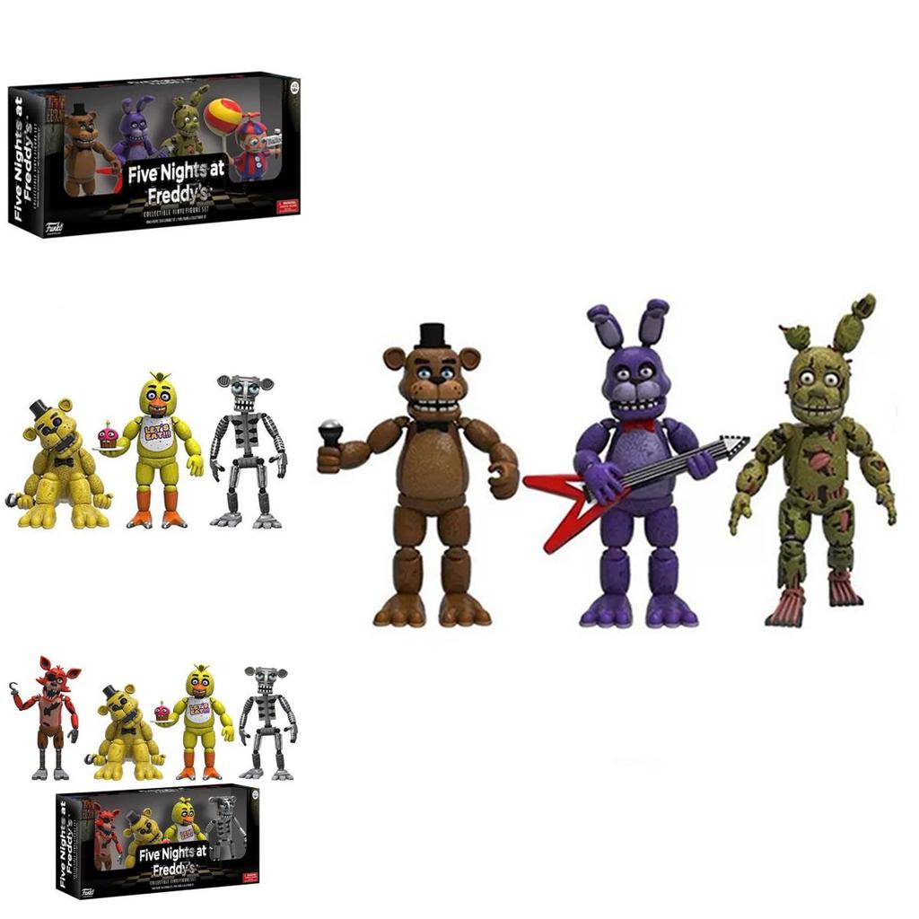 Atemberaubende 4 Stück Five Nights At Freddy's Pizza Simulator Actionfiguren für die ultimative Sammlung