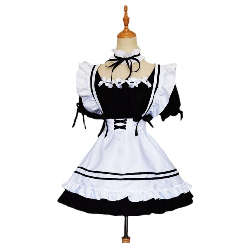 Lolita Maid Two Dimensional Costume Cute Loli Dress cos Sweet Pure Lust Maid Dress S