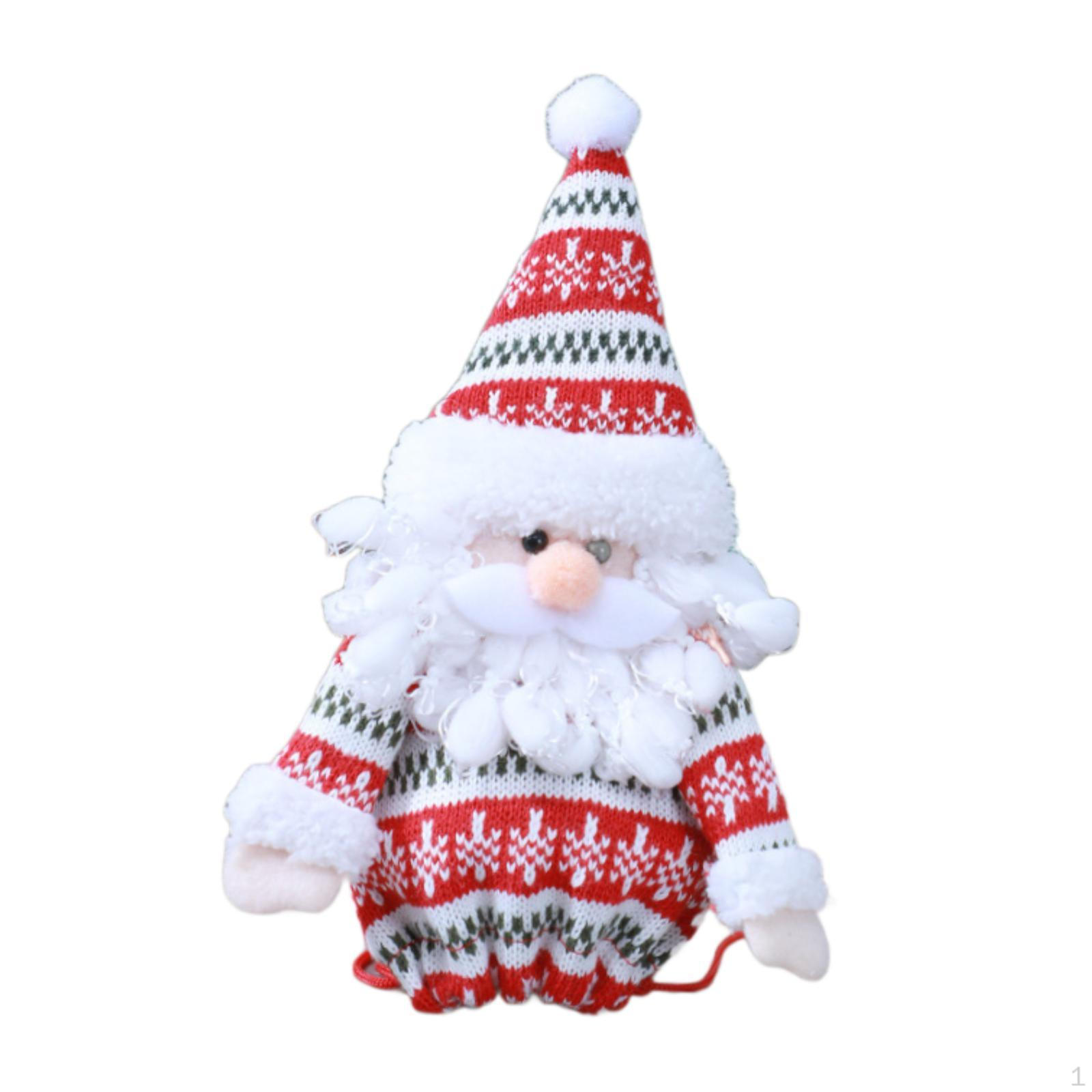 

3D кукла рождественский подарочный пакет Apple Xmas Decor многоразовый декоративный милый праздничный мешочек Santa Claus