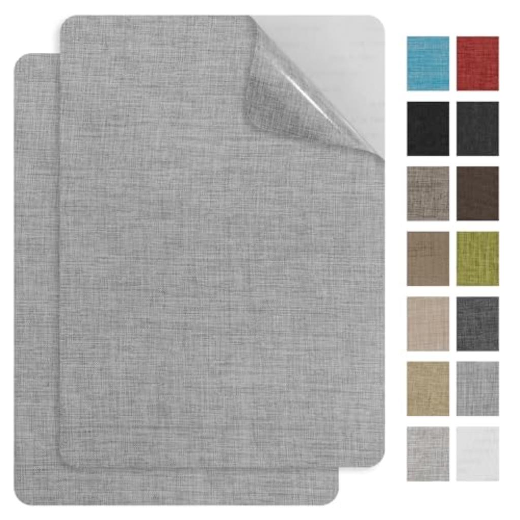 2 Pezzi Toppe di Riparazione per Divano Multicolore Autoadesive in Lino 30X20 cm Colla Forte Tessuto per Divani Sedili Auto Mobili