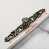 NAIERDI White Rose Flower Kitchen Cabinet Handles European Zinc Alloy Bronze Door Handles Drawer Knobs Furniture Hardware
