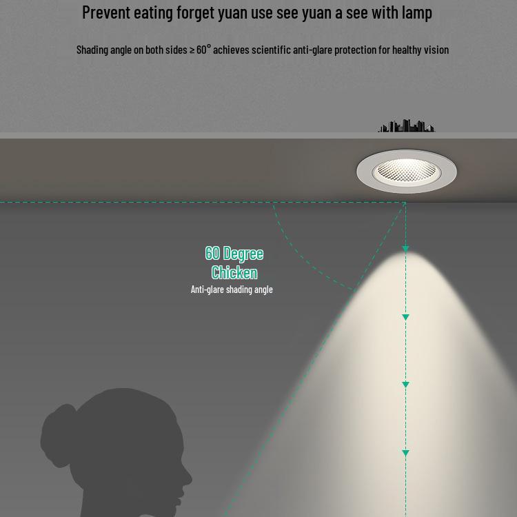 Deckeneinbaustrahler für Zuhause und Geschäft - 57° Spotlight Bullseye