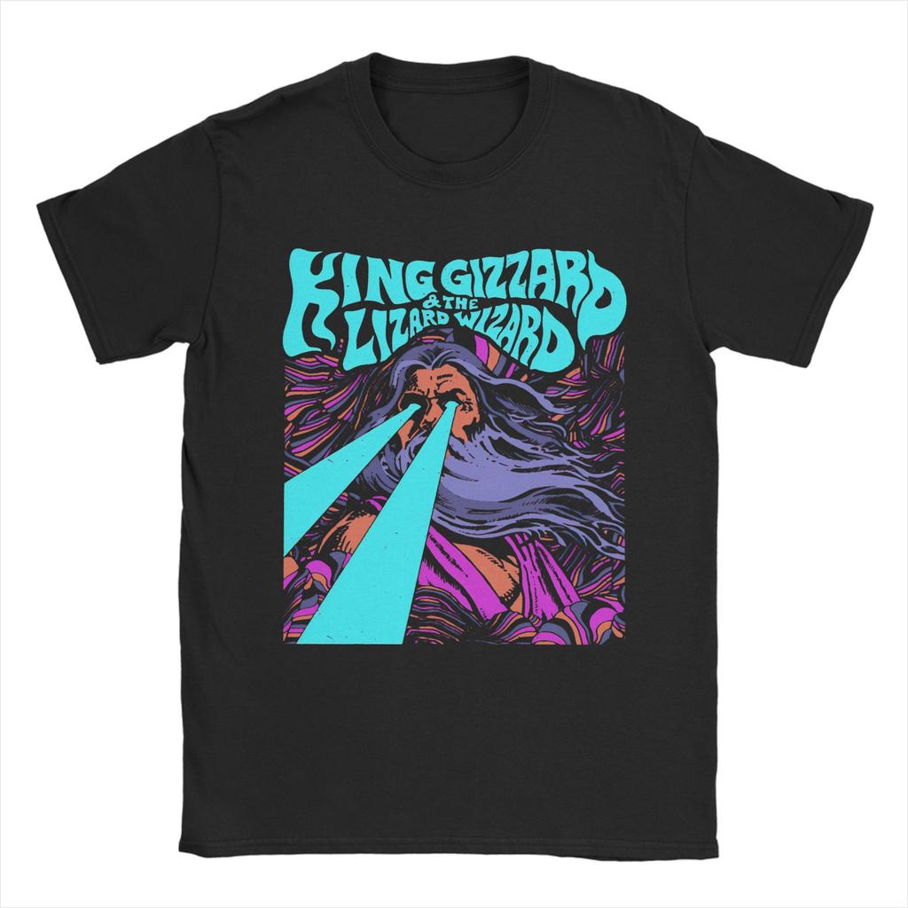 Printed This Is King Gizzard & Lizards Wizard T Shirt For Unisex  Cotton T-shirts Short Sleeve Tops
