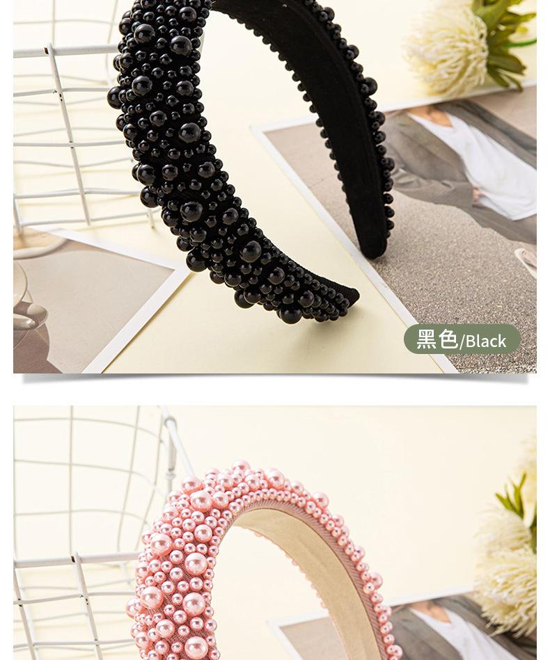 Wide Headband for Women Vintage High Elegant Hair Accessory