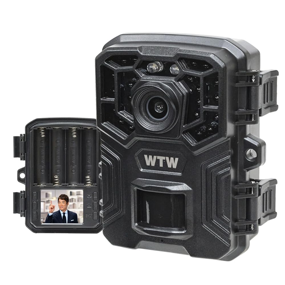 

WTW Tsukamoto Бездротова лісова камера безпеки для ведмедів та шкідників 64 МП фото 2 МП нічна з батареєю MicroSD Без живлення чи інтернету Надійна вітчизняна