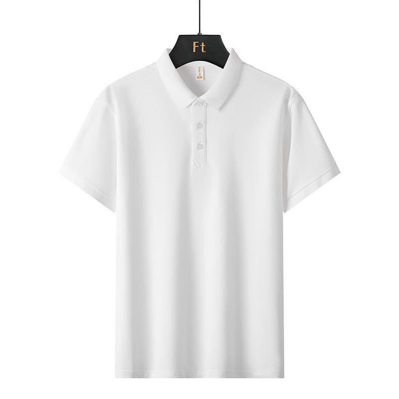 Polo Casual da Uomo 2026 ad Alta Elasticità - Manica Corta, Fine Cotone Imitazione, Collo a Revers.