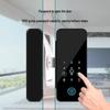 Fingerprint Glass Door Lock for Frameless/Framed Doors: Smart Electronic Lock with Password for Single/Double Doors in Offices.