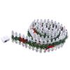 Christmas Tree Fences Miniature Fence, 2026 Christmas Tree Wooden Fairy Garden Accessories With LED Light Small Fence Props