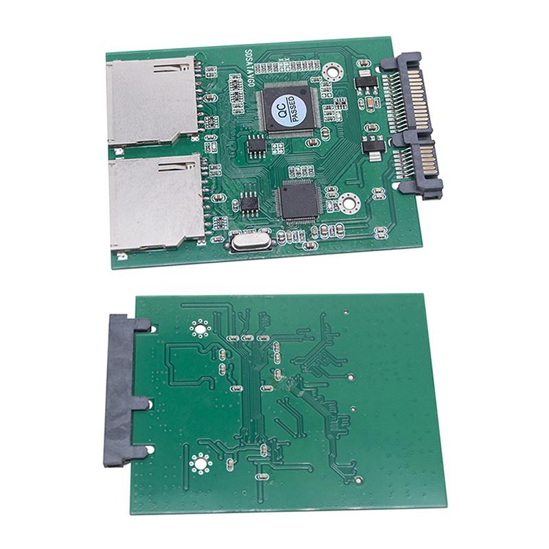 Dual Sd To Sata Hard Disk Adapter Card Industrial-Grade Sd To Serial Port Hard Disk Board Support Raid 0 High-Speed Stable