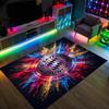 FC Bayern Design Kristall Samt Teppich Gemütlich Nicht?Rutschfester Teppich mit Aufdruck für Schlafzimmer Wohnzimmer Eingang