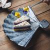 Japanese Sushi Plate Fan Shaped Plate Creative Personalized Snack Plate Dim Sum Tray Hotel Restaurant Commercial Tableware