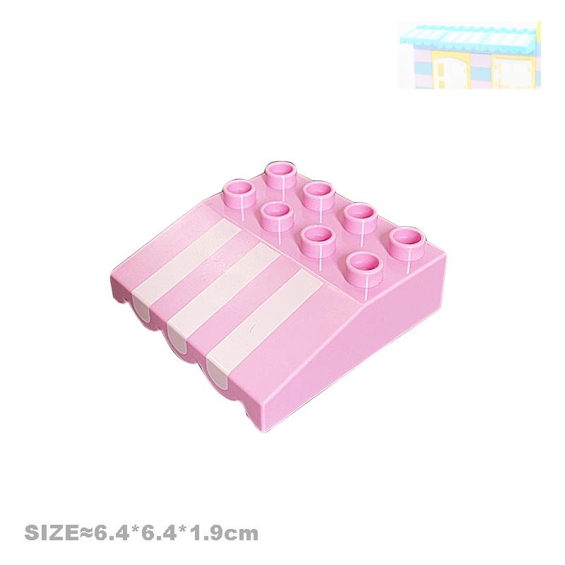 

Великі будівельні блоки Аксесуари Сумісні з Duplos Будинки Вілли Будівельне обладнання Обертове з єднання Дитячі деталі для складання Іграшки