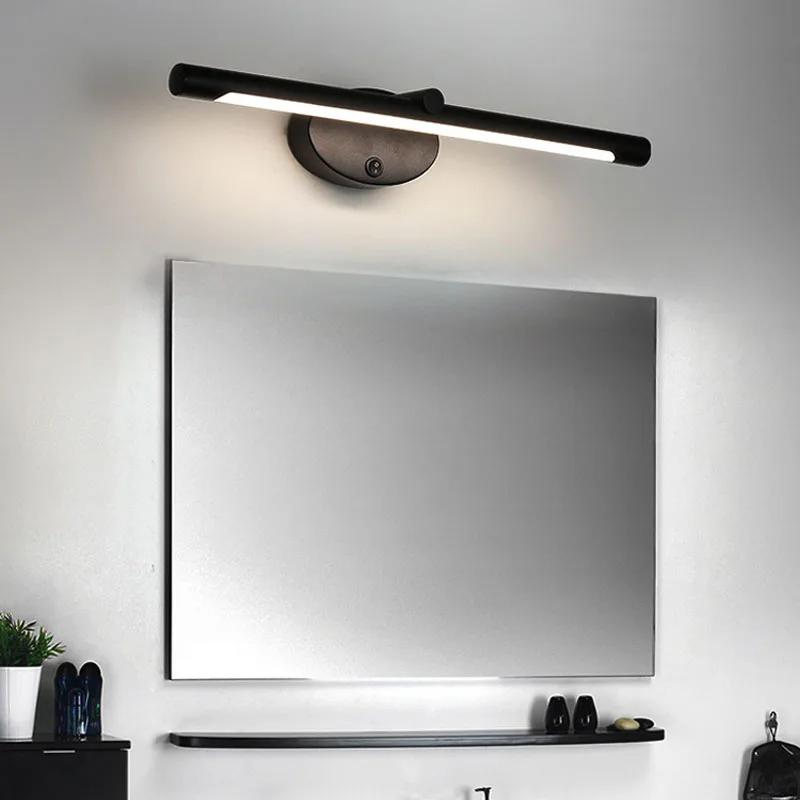 Modern LED Bathroom Wall Lamp Bathroom Hardware Wall Sconce With Touch Switch For Bedroom LED Bathroom Bath Mirror Line Lamp