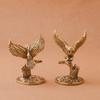 Vintage Eagle Figurine Copper Bird Statue Miniature Sculpture Ornament Office Desk Animal Decoration Home Decor Handmade Crafts