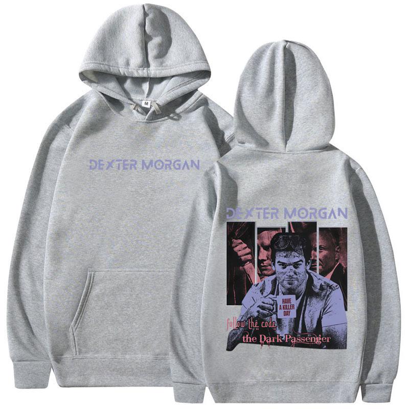 TV Play Dexter Morgan Graphic Hoodies Men Women Casual Oversized Hooded Sweatshirts Fashion Vintage Hooded Pullovers Streetwear