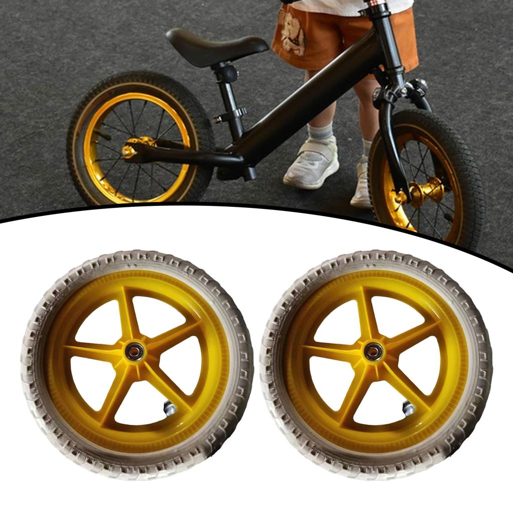 1 Paar Loopfiets Vervangingswielen Geluidsreductie Fietswielen voor Buitensporten Fietsen Vervangingsaccessoires