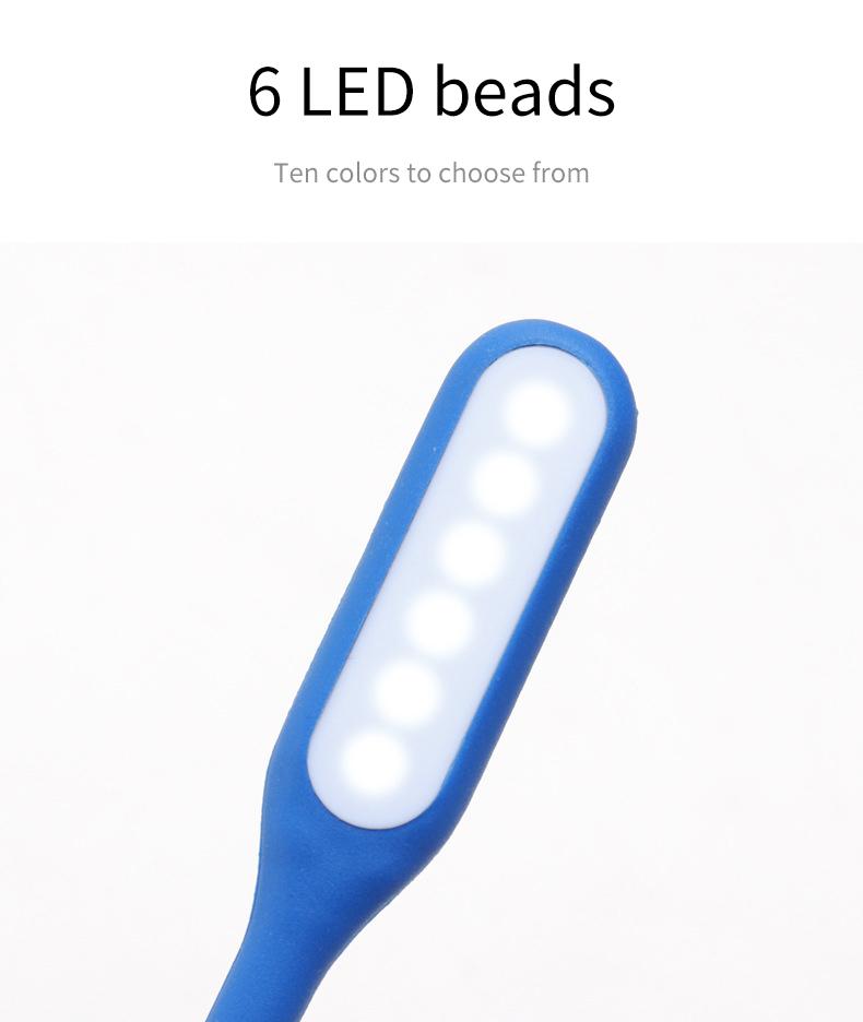 Mini Book Light Portable USB 5V LED Reading Lamp Foldable Camping Night Lights Table Lamps for Power Bank Notebook Laptop