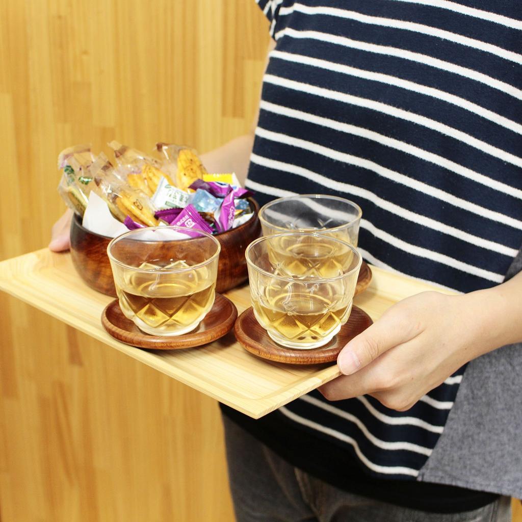 Ikegawa Wood Hinoki Square Tray, Medium, 35 X 25cm, 28024