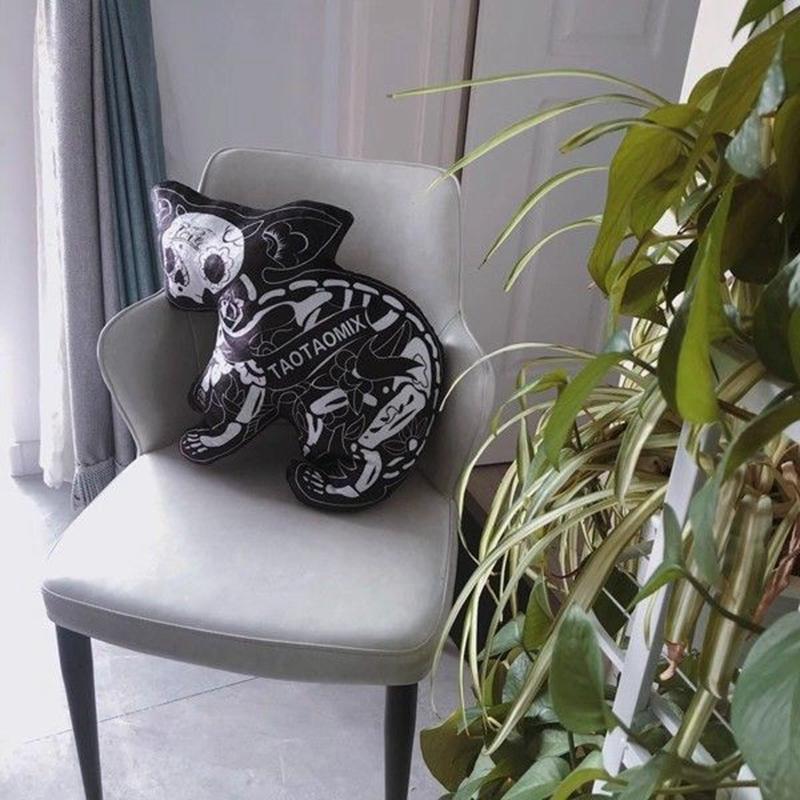 40CM Original Irregular-shaped Skeleton Cat and Dog Doll Personalized Throw Pillow Decoration Halloween Party Gift