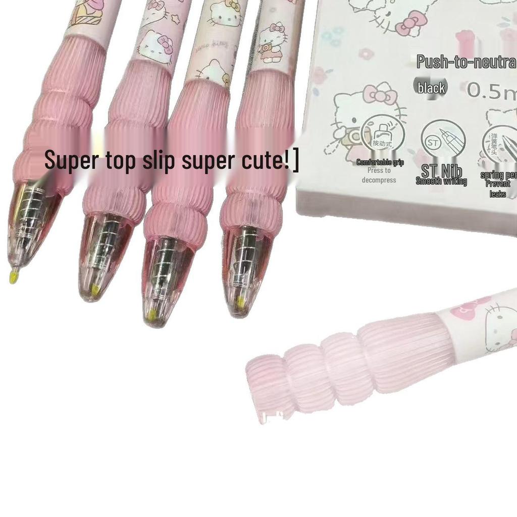 Weight-Reducing Hello Kitty Quick-Dry Neutral Pen - Leak-Proof, Super Soft Brush Tip for Students