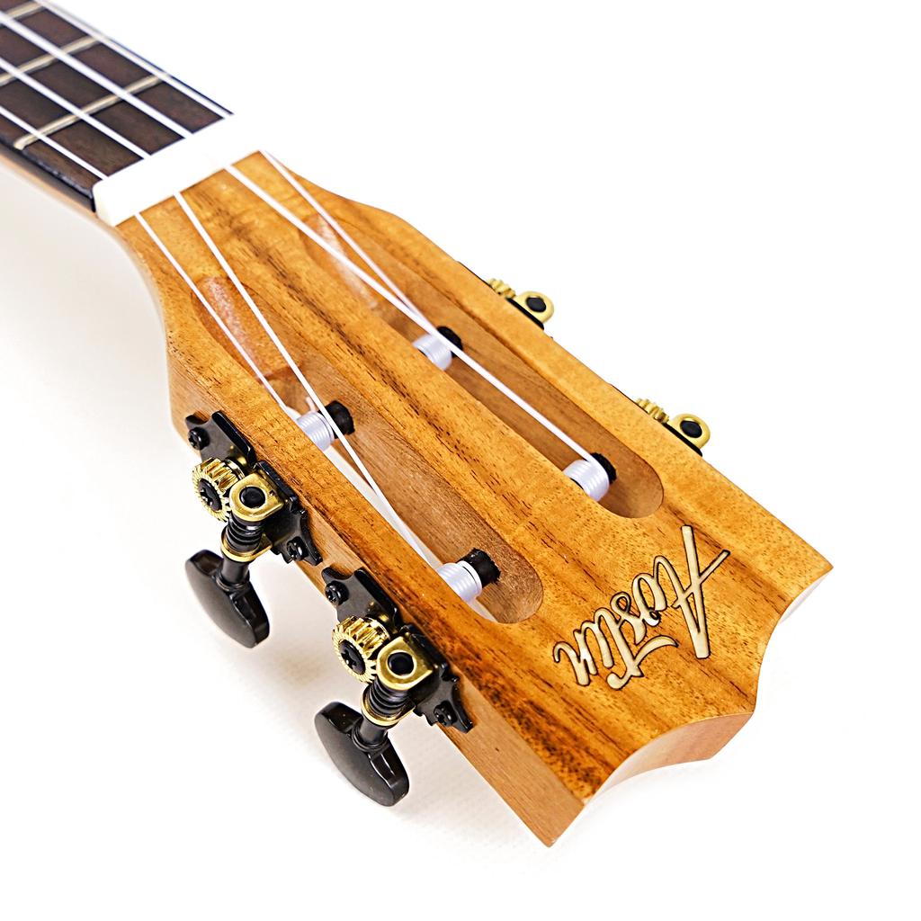 Aostin Austin Ukulele Concert Size Hawaiian Core Slotted Head AC100 Set Including Domestic Instruction Chord Gig (8-piece Warranty, Tuner, Book,