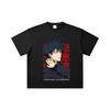 260 GSM Double Yarn 32 Count 100% Cotton Jujutsu Kaisen V38 Megumi Print Unisex Heavy Cotton T Shirt