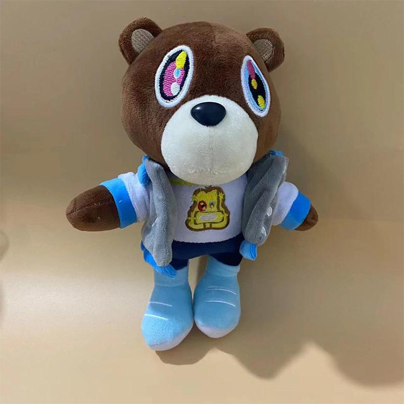 Kawaii Kanye Dropout Bär Teddybär Plüschtiere Kanye West Abschluss Weiche Kuscheltiere Heimzimmer Dekoration Geburtstagsgeschenk