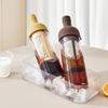 Wine Bottle Shaped Glass Kettle: High Borosilicate Glass for Cold Water, Hand Drip Coffee, or Fruit Tea with Strainer.