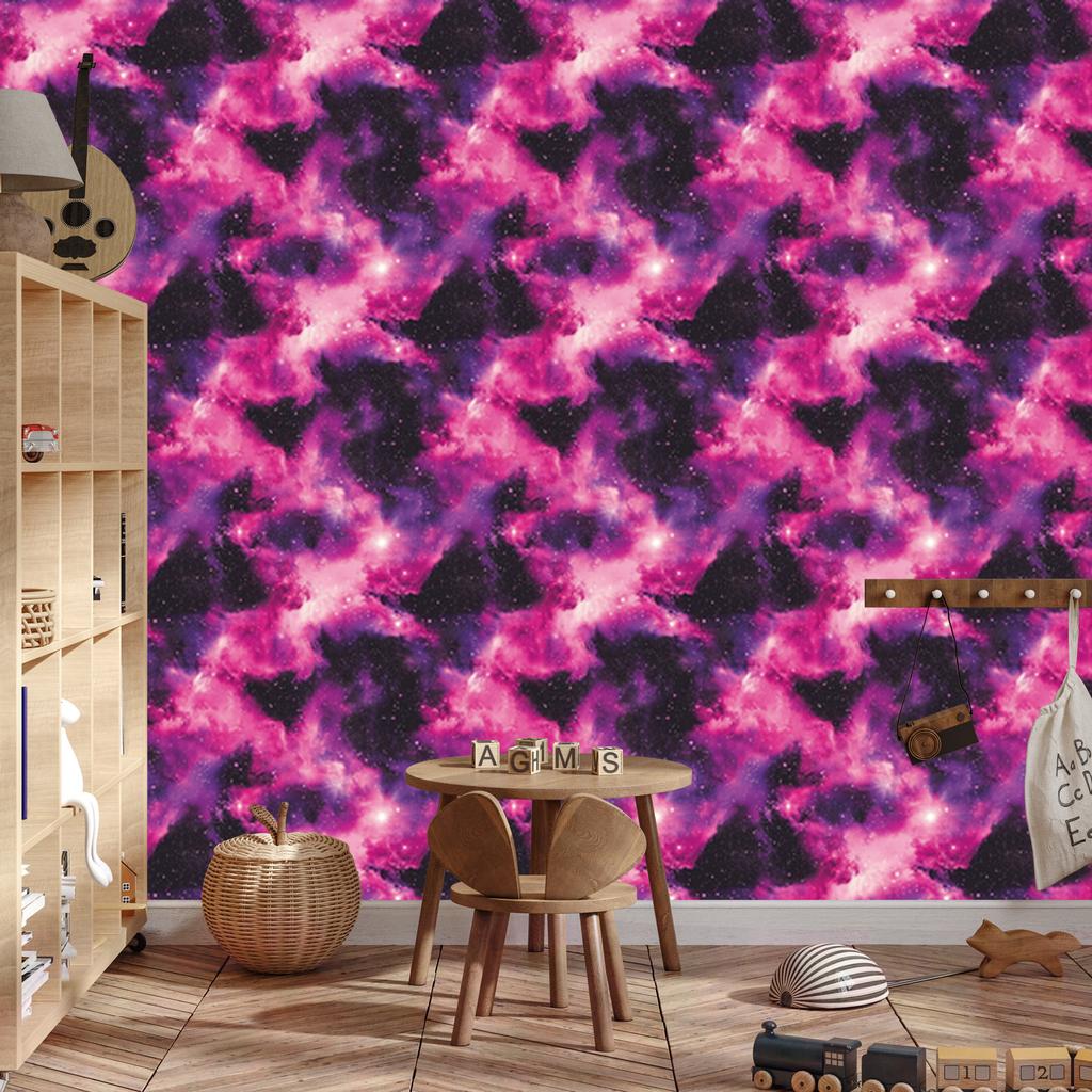 Watercolor Plum Galaxy Wallpaper for Living Room and Bedroom 50x1000