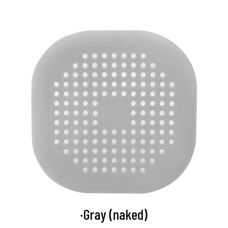 Quadratische Silikon-Abdeckung mit Saugfuß - Verstopfungsschutz für Spüle und Bad