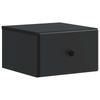 Wall Mounted Nightstand 2 Pcs Black 34.5 X 33 X 20 Cm