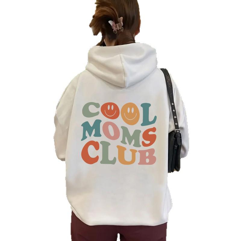 European and American Style Letter Print Women's Autumn/Winter Hooded Hoodie Top