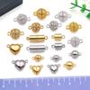 Magnetic Clasps Set: Heart, Cylinder, Sphere - 20 Styles for DIY Jewelry