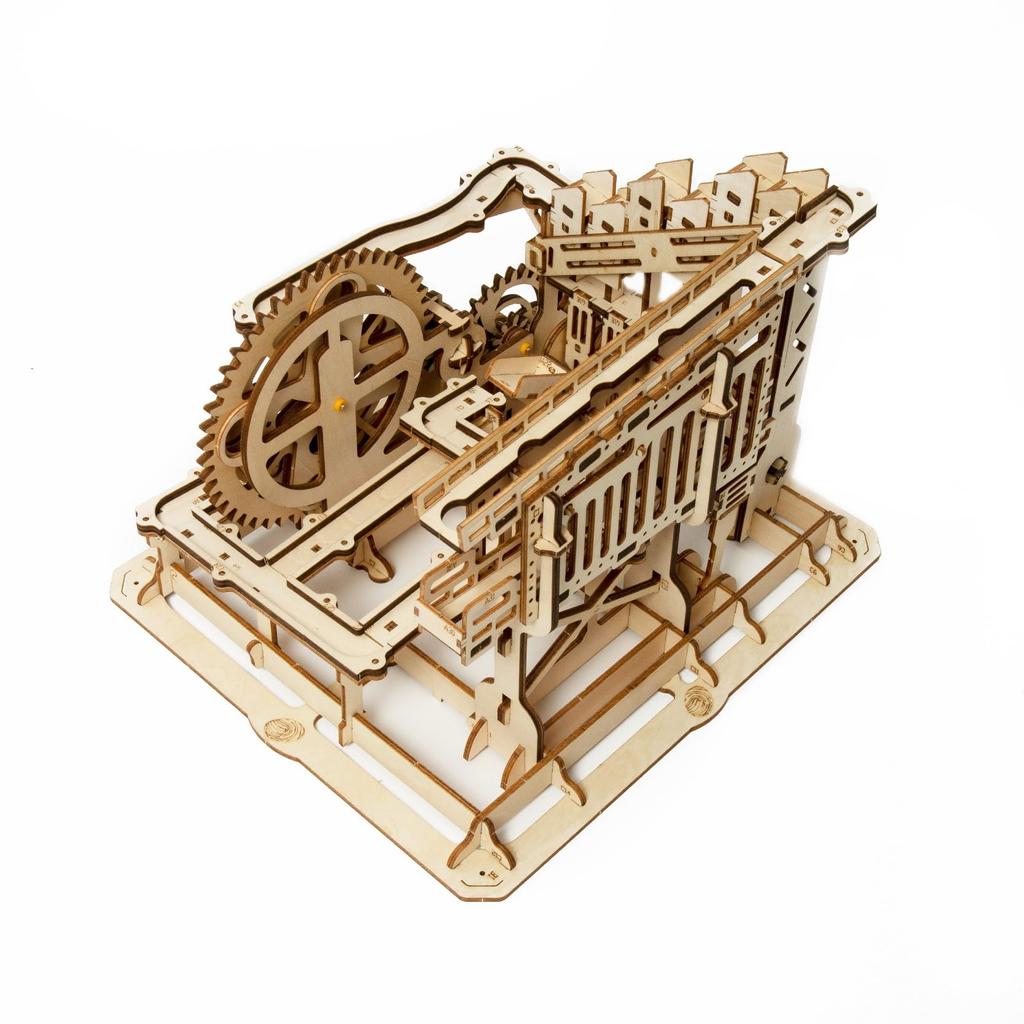 Tsukurun Bewegliche 3D-Holzpuzzle-Untersetzer-Serie mit japanischer Anleitung desu® (Marmor-Trupp)