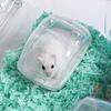Transparent Hamster Large Transparent Detachable Sand Bath Container Hamster Toilet S,for M,L Option Type Sand Bath