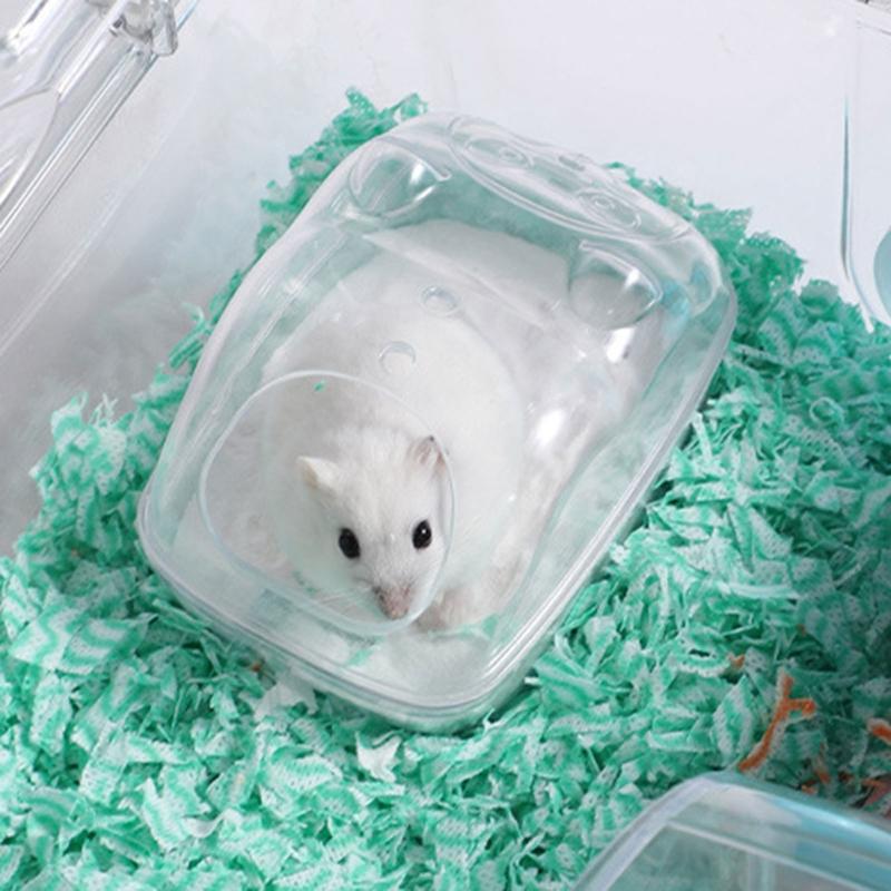 Transparent Hamster Large Transparent Detachable Sand Bath Container Hamster Toilet S,for M,L Option Type Sand Bath