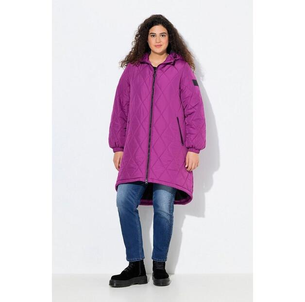 Palton damă Ulla Popken Hyprar matlasat ușor hidrofug (821183) Violet