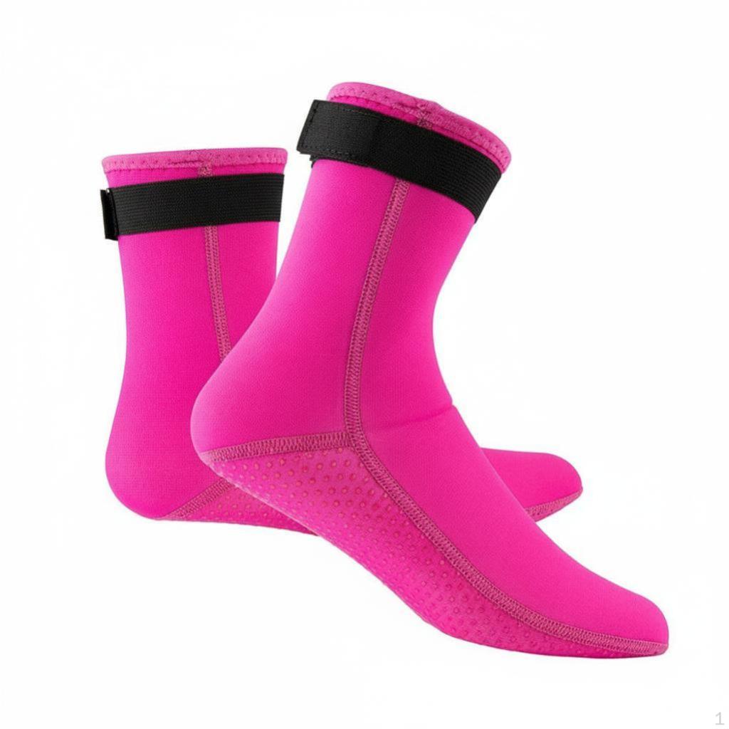 Diving Socks, 3mm Neoprene, AntiSlip, Winter aquatic activities XXS Black